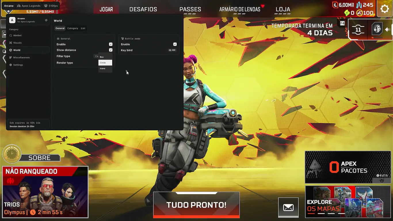 Screenshot 28 do cheat Apex Legends Arcane